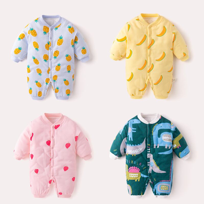 生まれた綿のジャンプスーツ秋/冬の赤ちゃん暖かい赤ちゃんロンパース Duduベイビー1236310