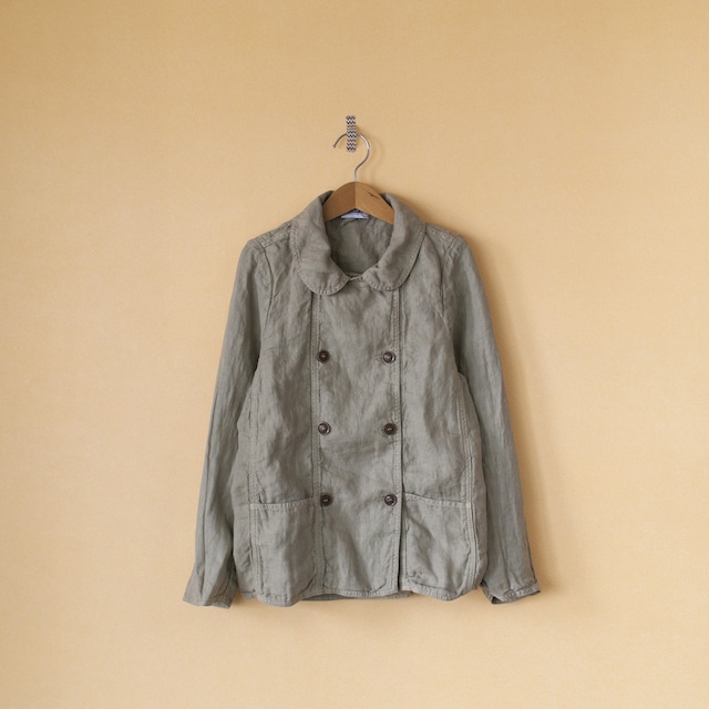 ARMEN アーメン　round collar double jacket　ラウンドカラーダブルジャケット