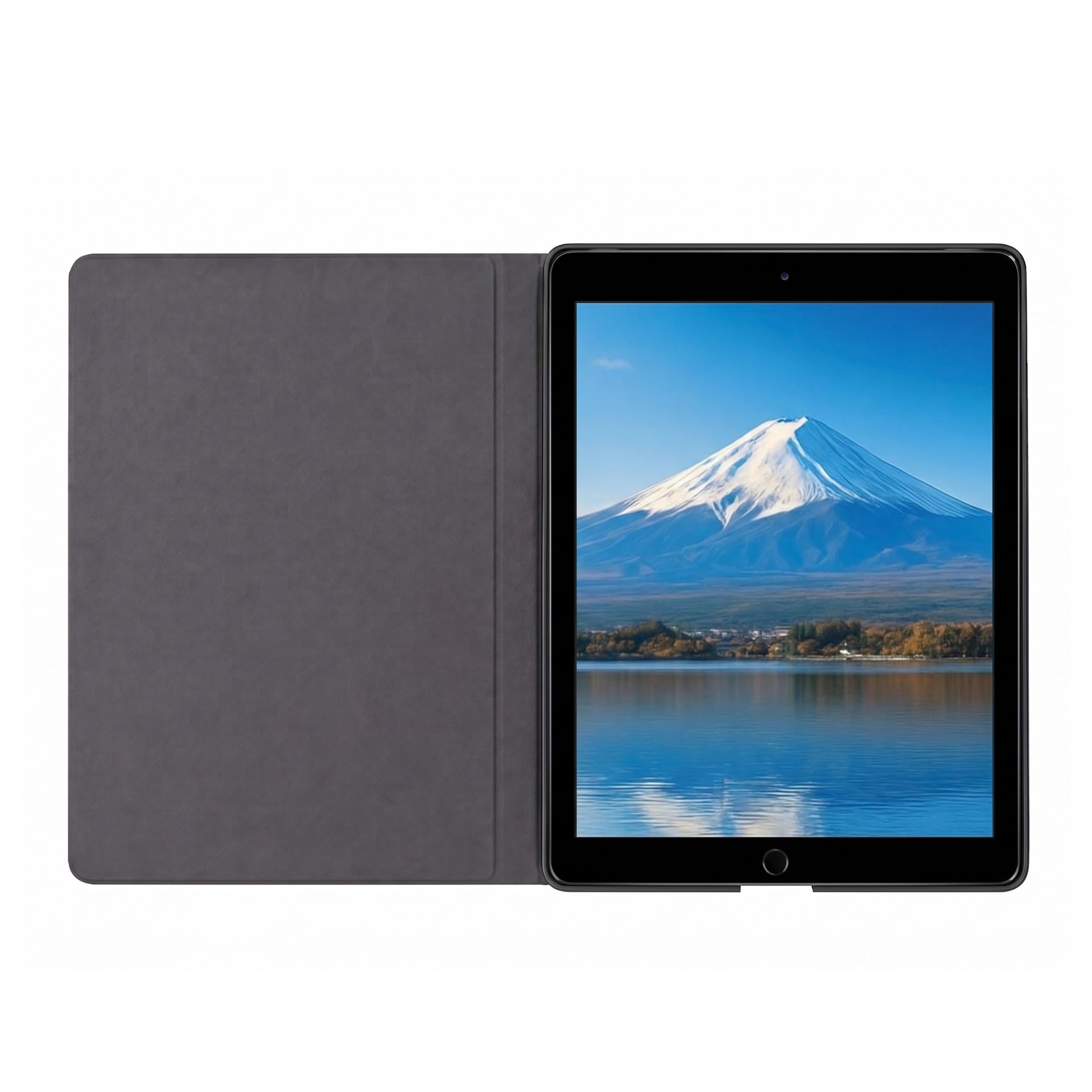 iPad 2 / 3 / 4 ケース 9.7インチ対応 カバー 手帳型 レザー ブラック 全面保護 スタンド機能 オートスリープ対応 マグネット開閉