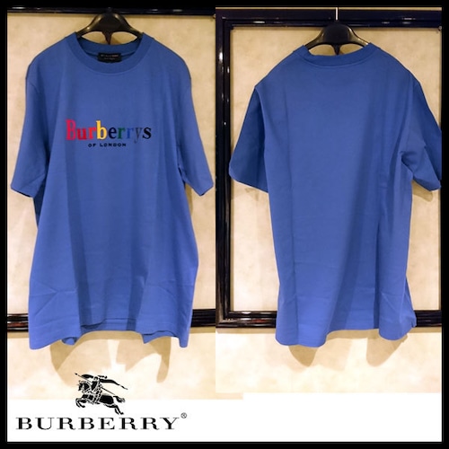 ★BURBERRY バーバリー × opening ceremony コラボレインボーロゴ フロッキープリント Tシャツ
