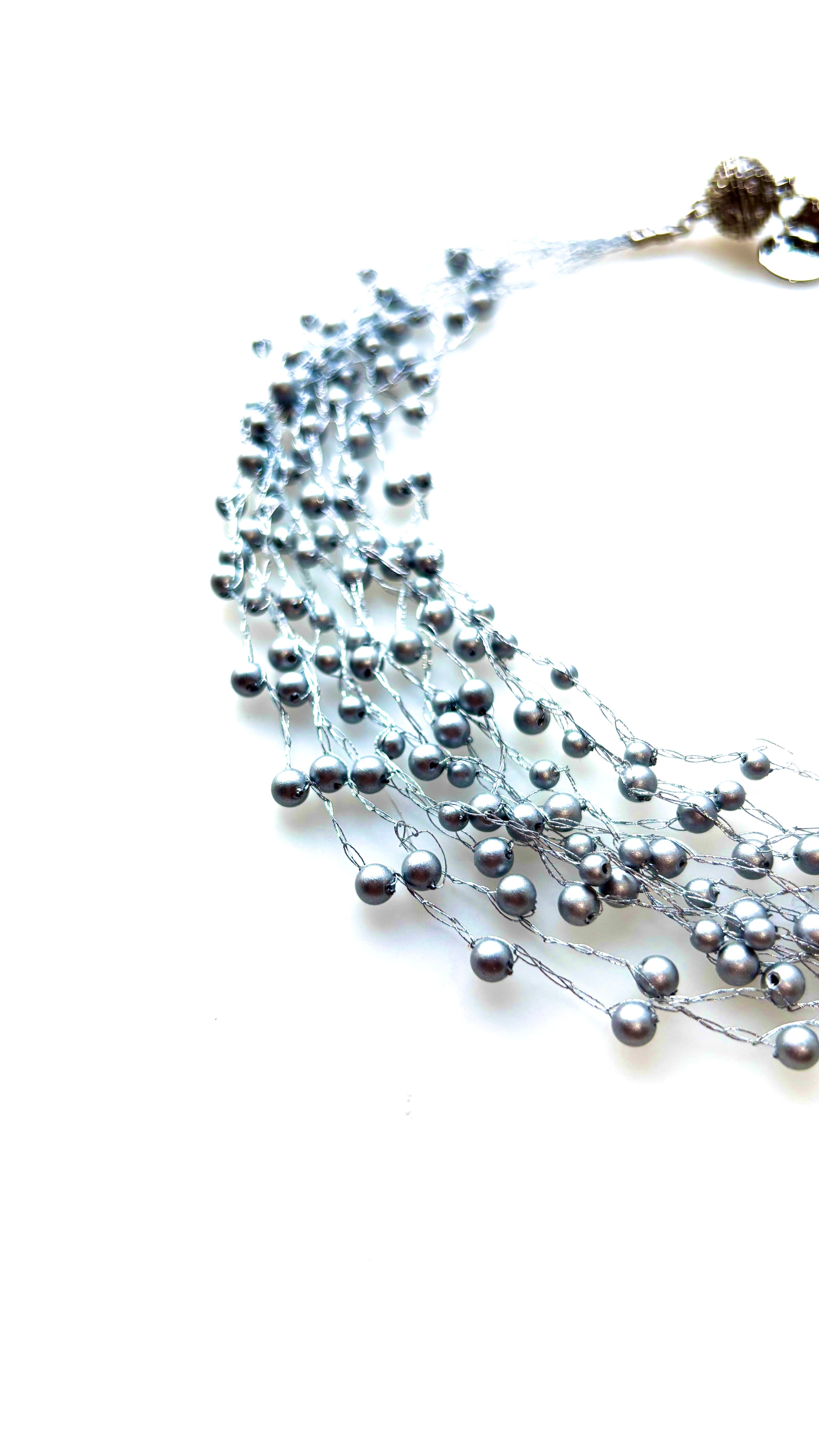 クロシェ ネックレス(ボンジュール・マット・シルバー)