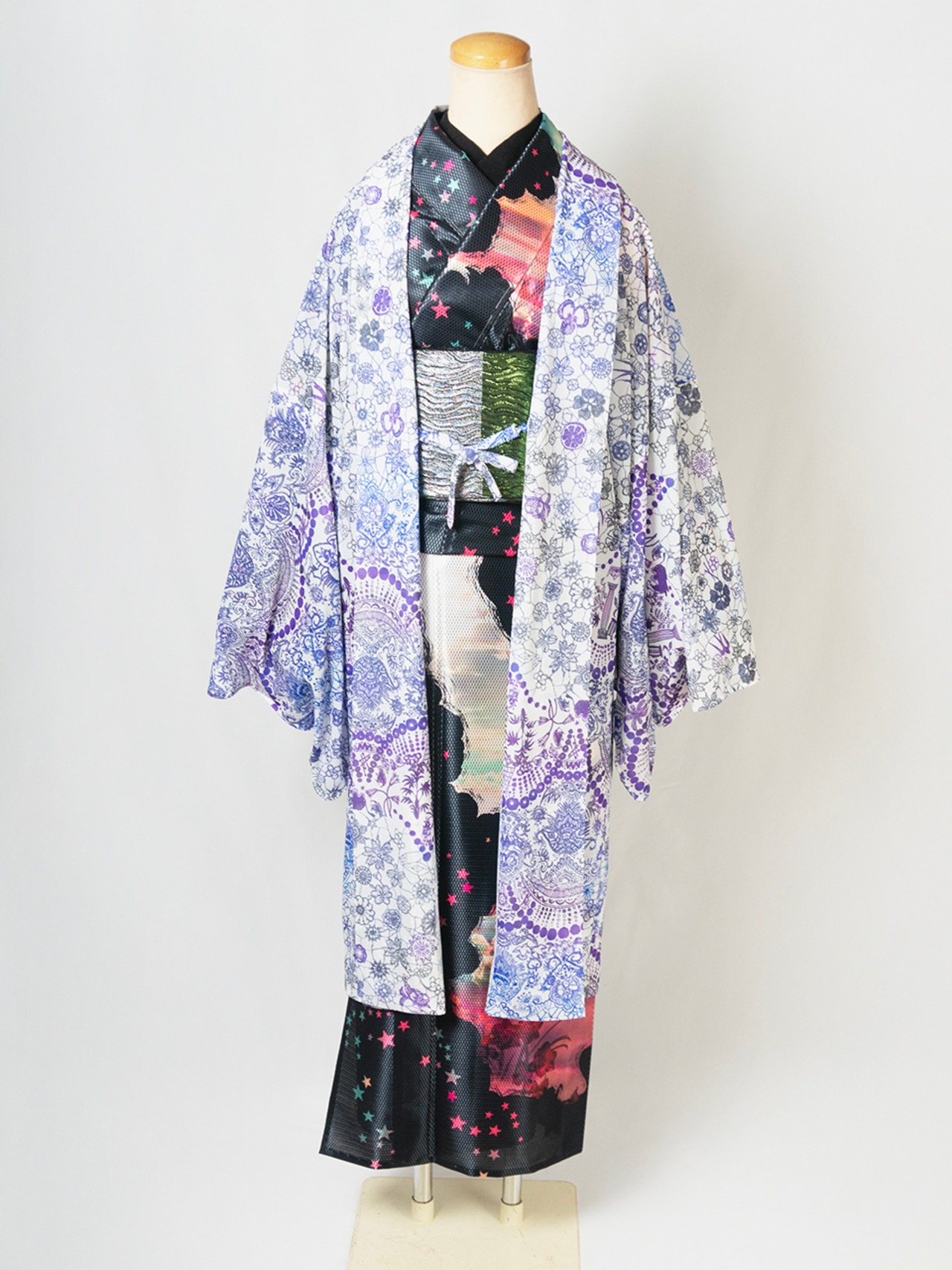 【即納品】Rumi Rock羽織 幸福の王子 ホワイト　[ B1215 B1216]