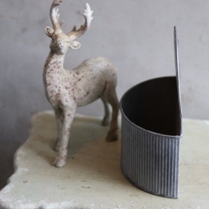 ブリキ植木鉢 　ブリキウォールラウンドポットS　シャビーシック　オシャレ　4076