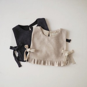 即納 nunubiel．knit frill vest［70・80］