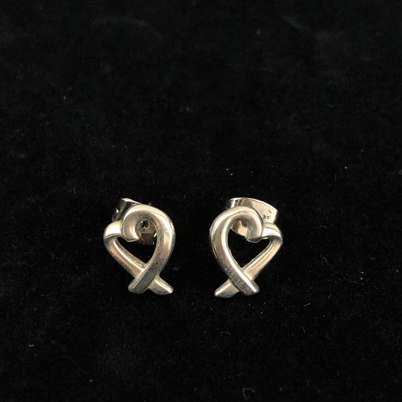 中古】ディファニー TIFFANY ラビングハート ピアス シルバー | 小牧