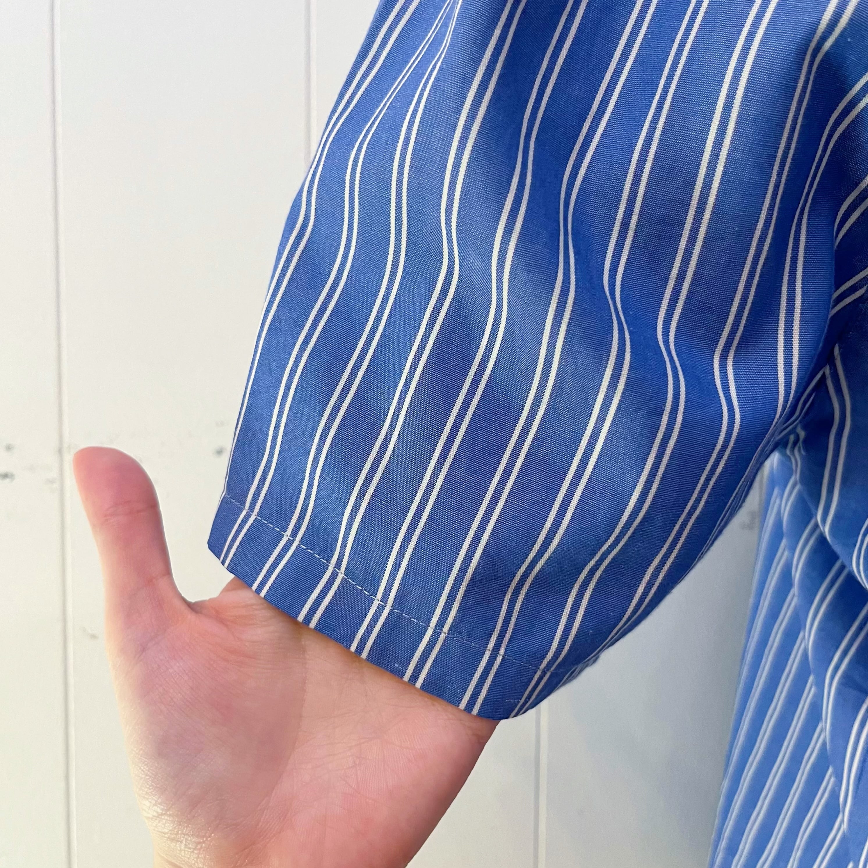 dolphin blue stripe blouse
