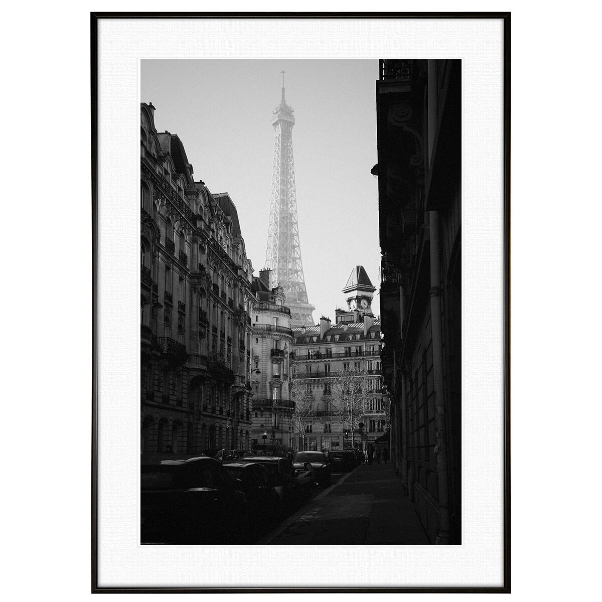 フランス写真 パリ エッフェル塔 インテリア モノクロアートポスター額装 AS1442