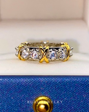 X gold ring［A542］