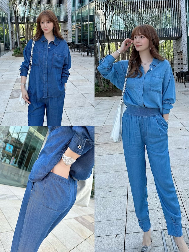 デニムシャツ ジャガードPTセットアップ ¥10,000+tax