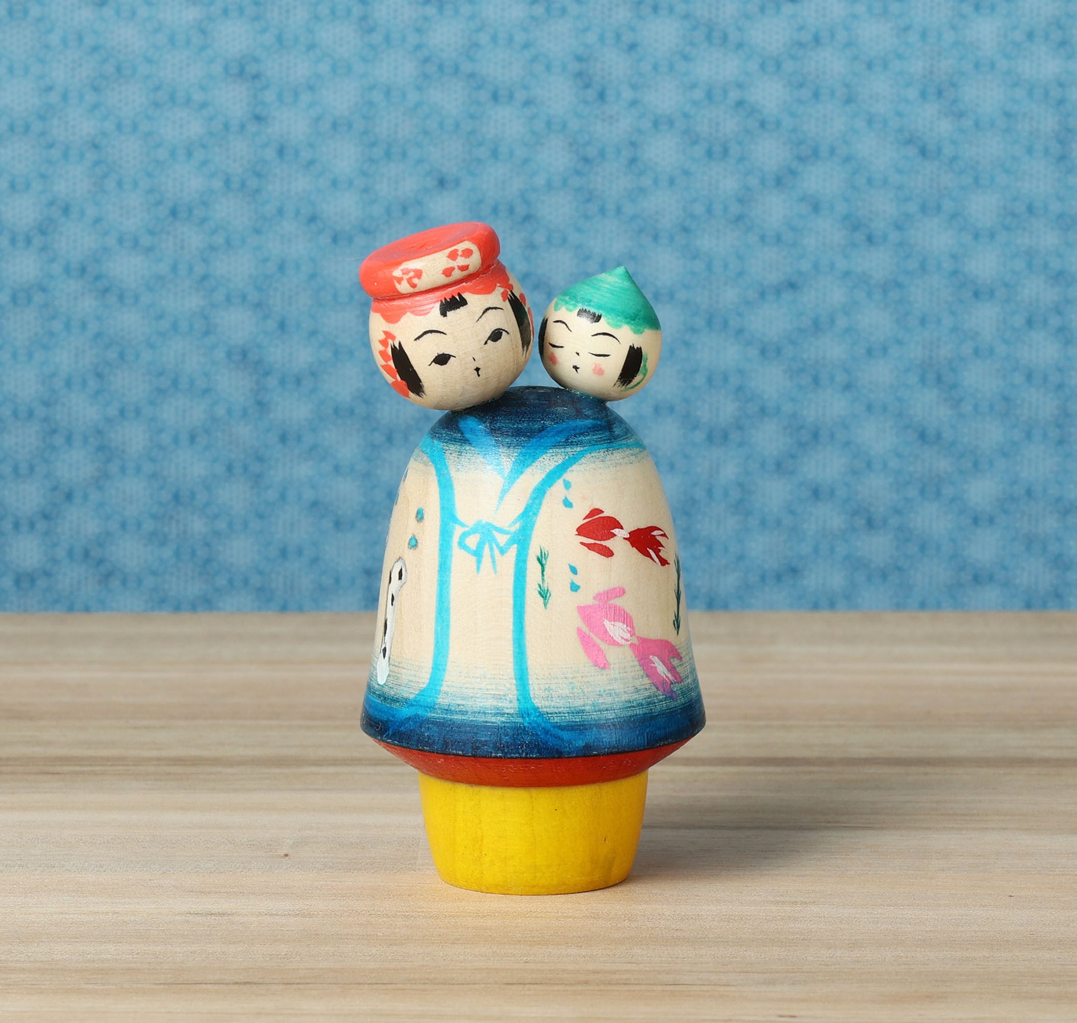 子守りこけし Babysitting kokeshi doll | 加納博工人 作並系 Hiroshi