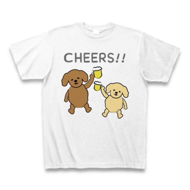 CHEERS!! (poodle) -white-