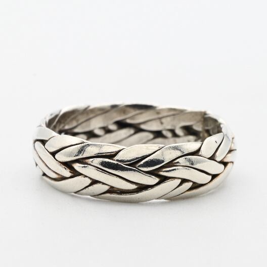 Knitted Combination Rope Band Ring #20.5 / Denmark