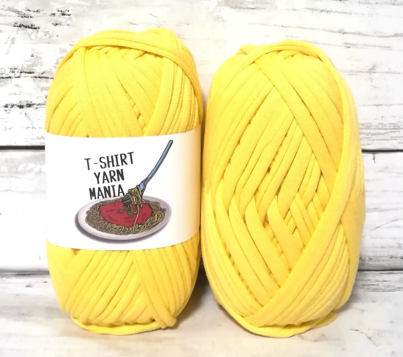 ☆Tシャツヤーン　No.30 イエロー 黄色 1玉 30m Tシャツヤーン | T-SHIRT YARN MANIA ~T