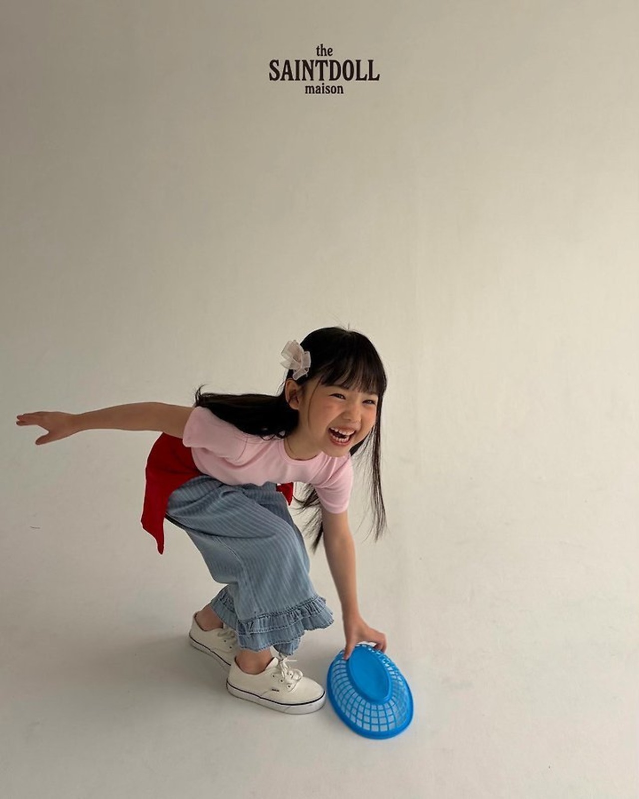 [SAINTDOLL] Petit Frill Denim Pants (JS/JM/JL) / [세인트돌] 쁘띠프릴데님팬츠 (JS/JM/JL)