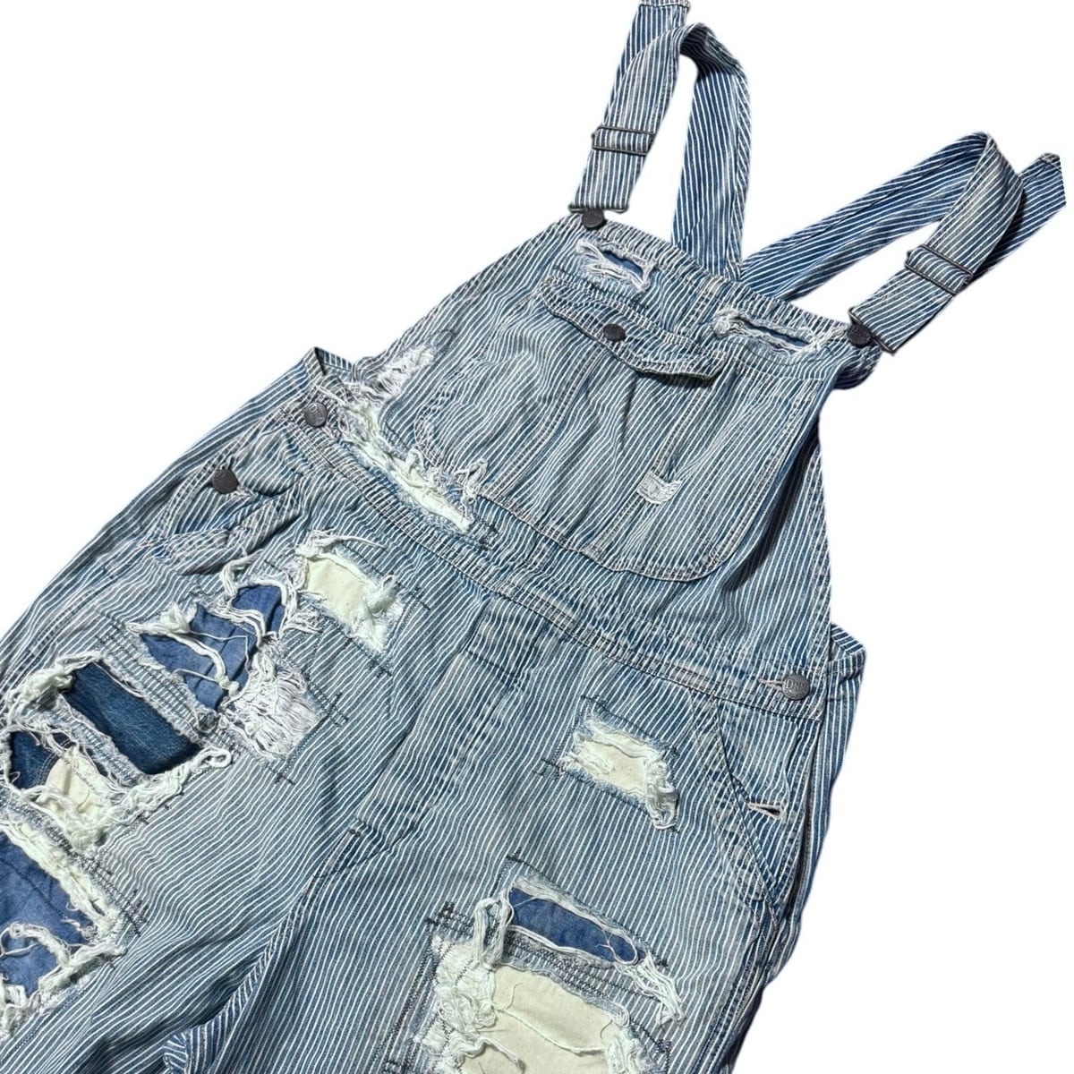 メンズ 雰囲気抜群 EVISU カモメプリント デニム つなぎ オールインワン 40
