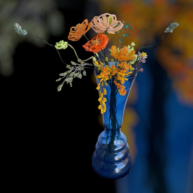 beads flower : orange