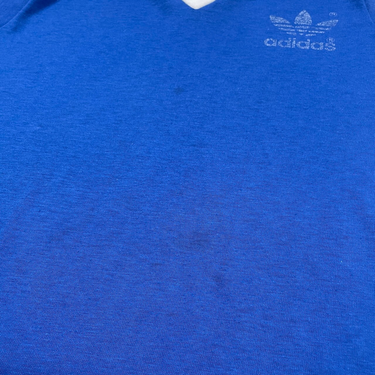 80年代 USA製 adidas アディダス Vネック リンガーTシャツ 