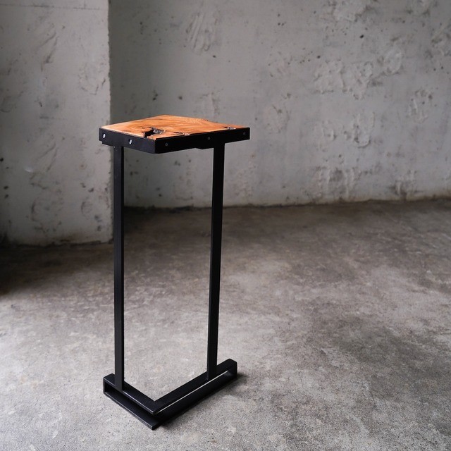 小さなソファーサイドコーヒーテーブル 欅③