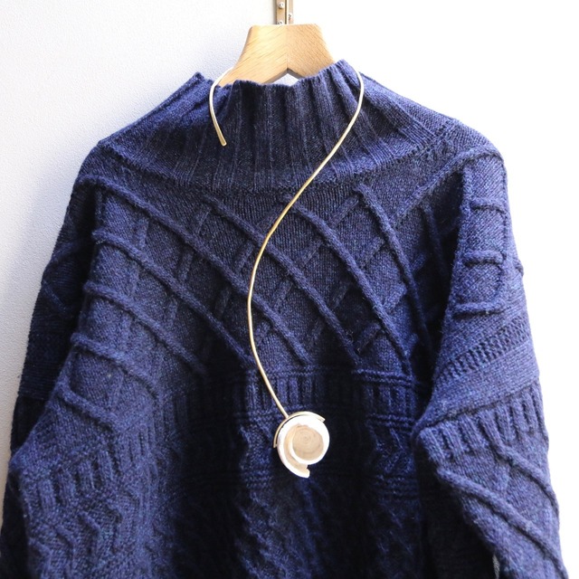 TENNE HANDCRAFTED MODERN／テン・ハンドクラフティッド・モダン Ribbon Neck Dress/リボンネックドレス　#022