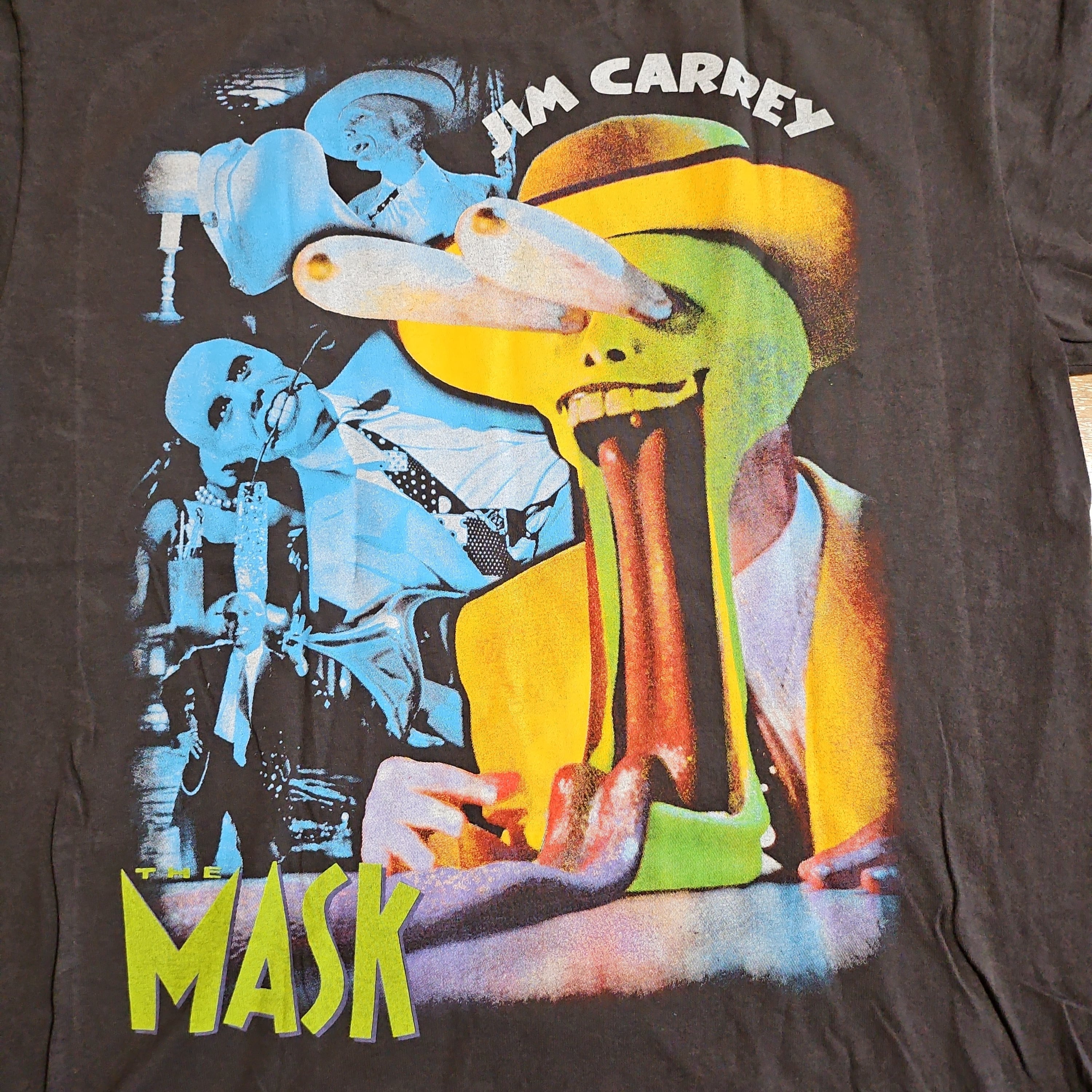 レア】マスクThe Mask 伸し ムービーTシャツ XL レア】マスクThe Mask 伸し ムービーTシャツ XL