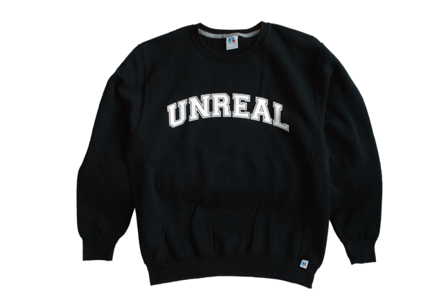 -College Logo  Crew Sweat- Black