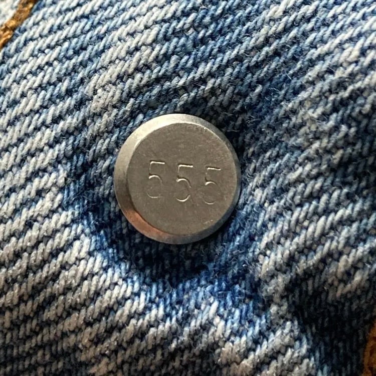 W30 L36】90's US.Levis 501 リーバイス バレンシア工場(555) ボタン裏