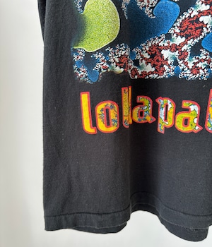 -LOLLAPALOOZA- Vintage 90s L Print T-shirt made in USA