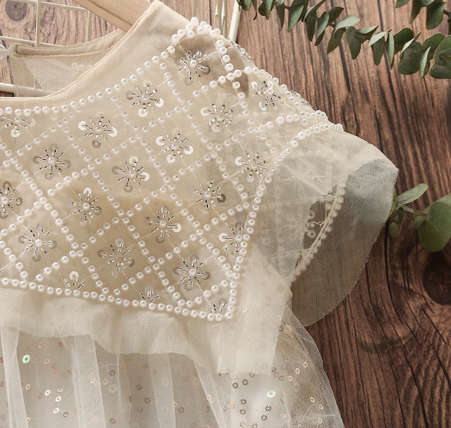 即納セーラーカラー tulle dress 110size