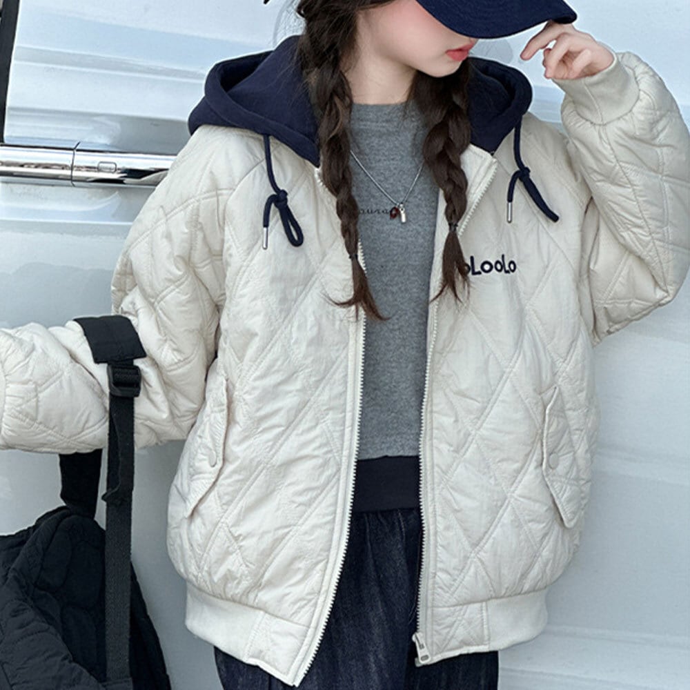 【送料無料】 子供服 女の子 フード付き 中綿 ジャケット キッズ 小学生 中学生 秋冬 アウター おしゃれ カジュアル シンプル 防寒 保温 暖かい 防風 アウトドア 通学 大人可愛い 大人女子