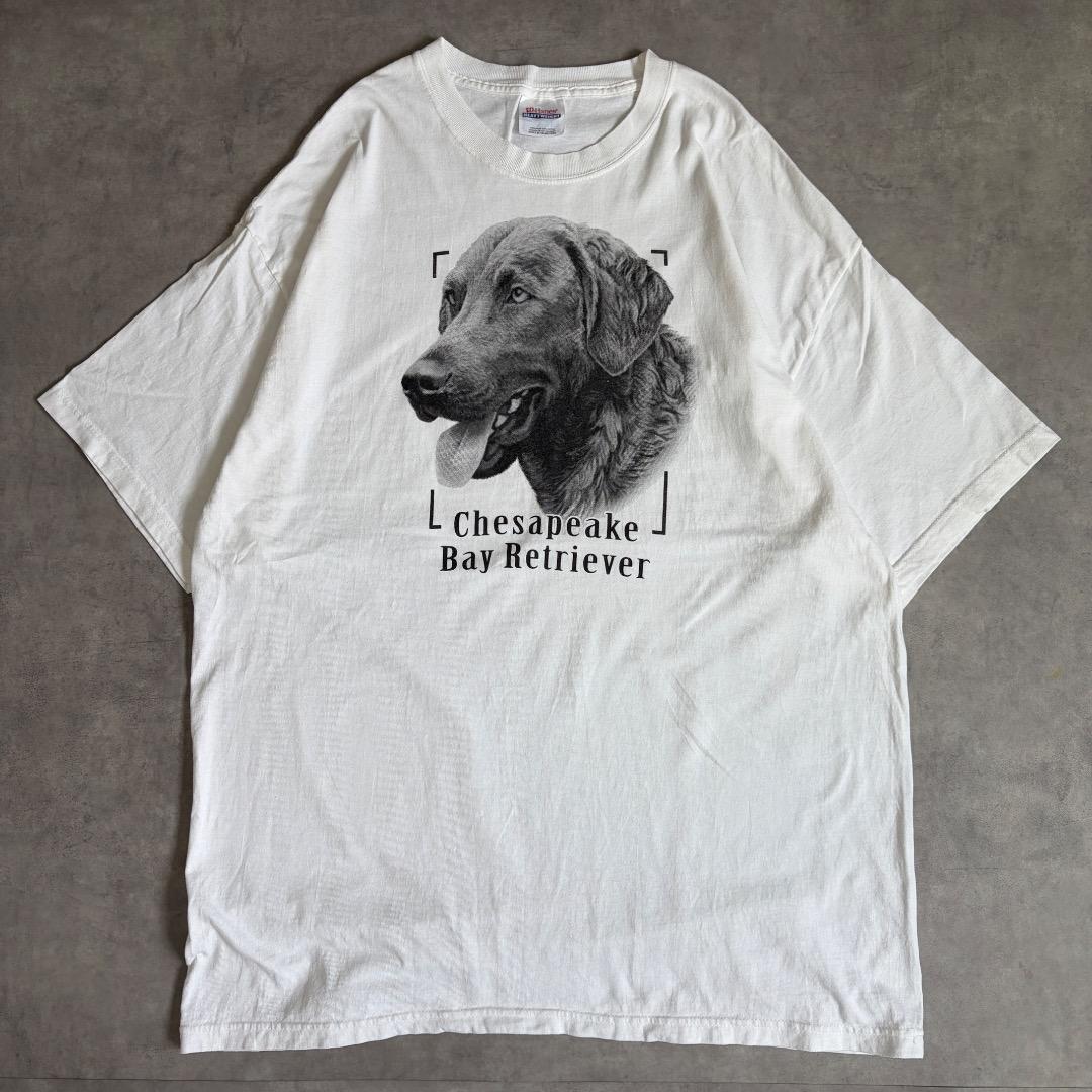ヘインズ アニマルTシャツ シングル 犬 古着 90s USA製 L 20161 | fuufu