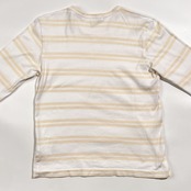 COMME des GARCONS コムデギャルソン ボーダー 長袖 Tシャツ カットソー S/ホワイト×クリーム系 AD2015