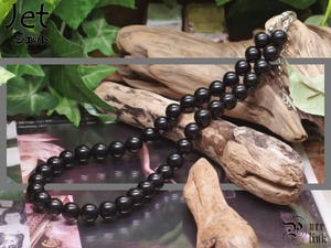 黒琥珀『ジェット』10mm ネックレス《天然石／モーニングジュエリー》SALE
