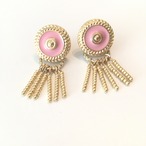 フランスビンテージボタンイヤリング