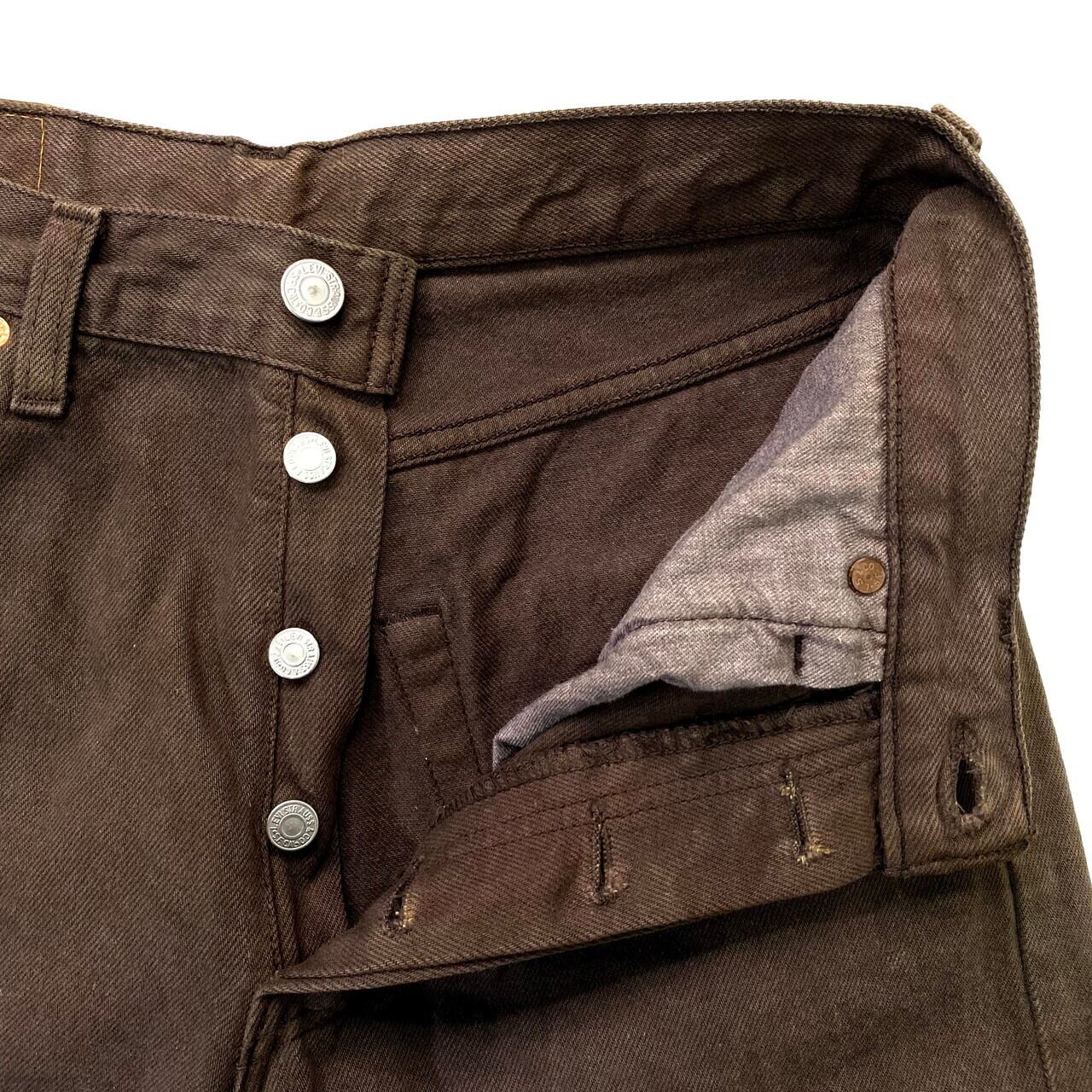 90年代 Levi's ユーロリーバイス 501 ストレート 後染めブラウン