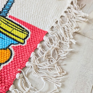 【 Hot Stuff the Little Devil ( ホットスタッフザリトルデビル ) 】 『Hottest Devil KID'S In Town』COTTON MAT /  コットンマット/ Floor Mat / フロアマット〚アメリカン雑貨 アメトイ〛