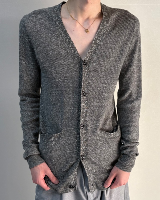 【ripvanwinkle】grey linen cardigan
