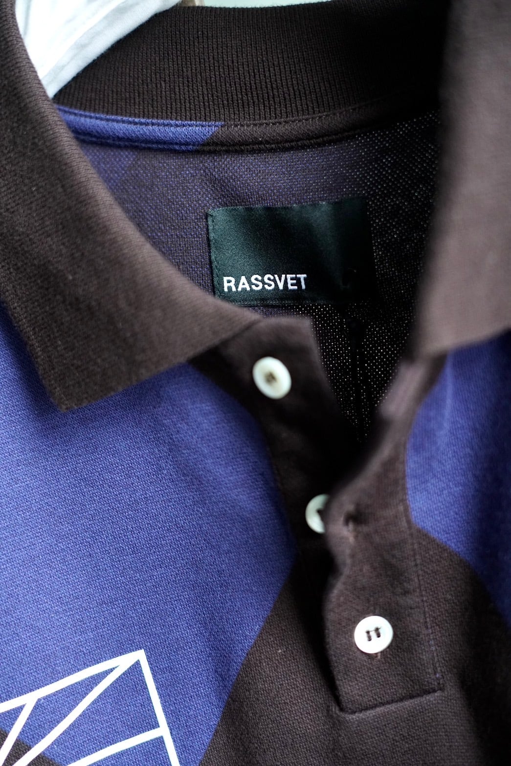 RASSVET / MEN JACQUARD LS FOOTBALL JERSEY (BLUE) | JUQUI Online