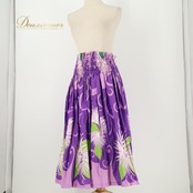 フラダンス 衣装 PauSkirtShop パウスカートショップ パウスカート スカート パープル系 花柄 植物柄 ハワイアンプリント ハワイアン アロハ フラ ダンス レッスン 練習 ハワイアンダンス グリーン系 ホワイト系 紫 黄緑 白 華やか 鮮やか かわいい おしゃれ 上品 大人っぽい