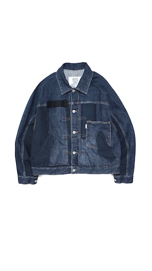 PANEL PATCHWORK DENIM JKT