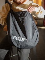 〈TGIF〉REFLECTIVE LOGO NYLON ROLLIN' SHOULDER BAG
