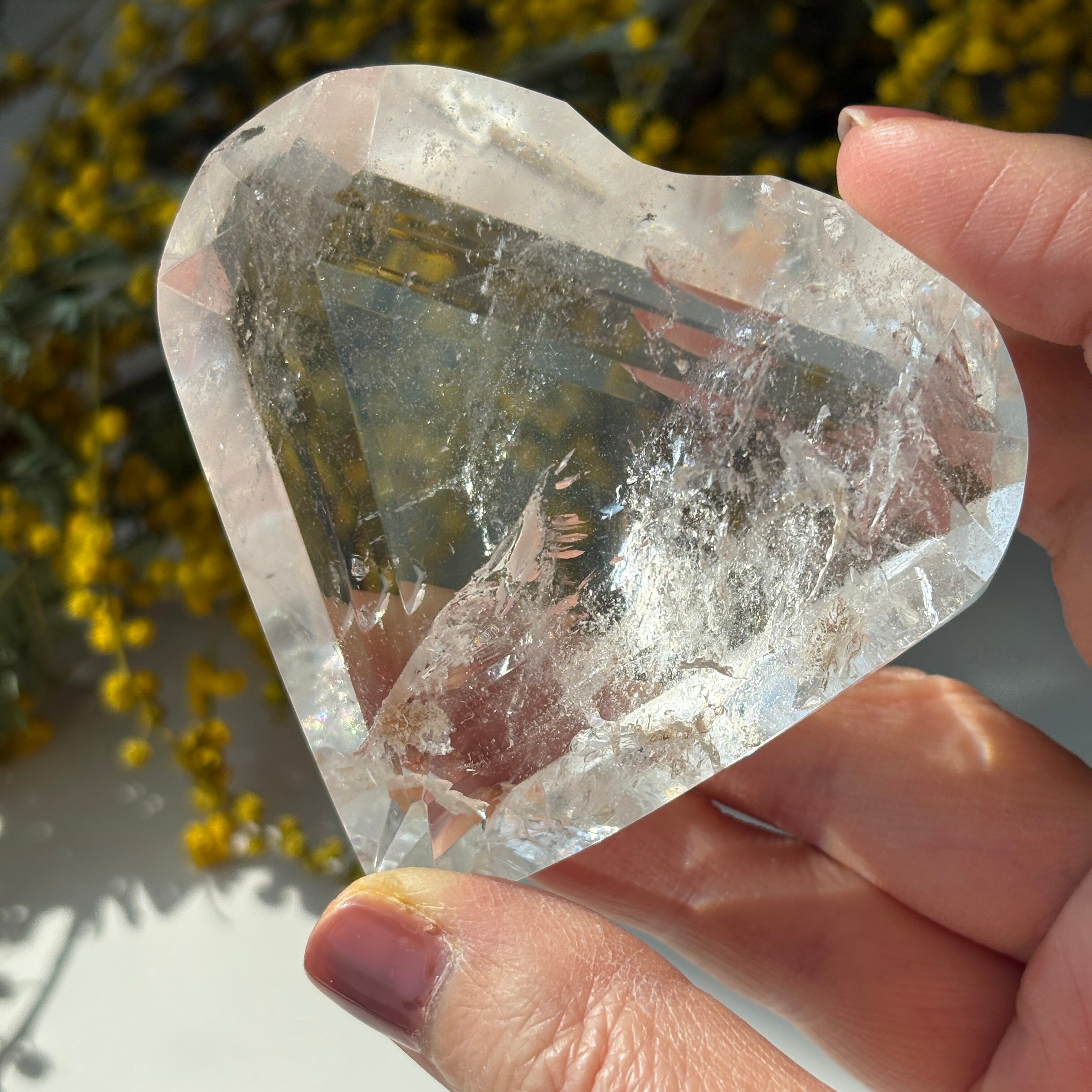 トカンティンス州産 レムリアンシードクリスタル 水晶 ハート ⑤