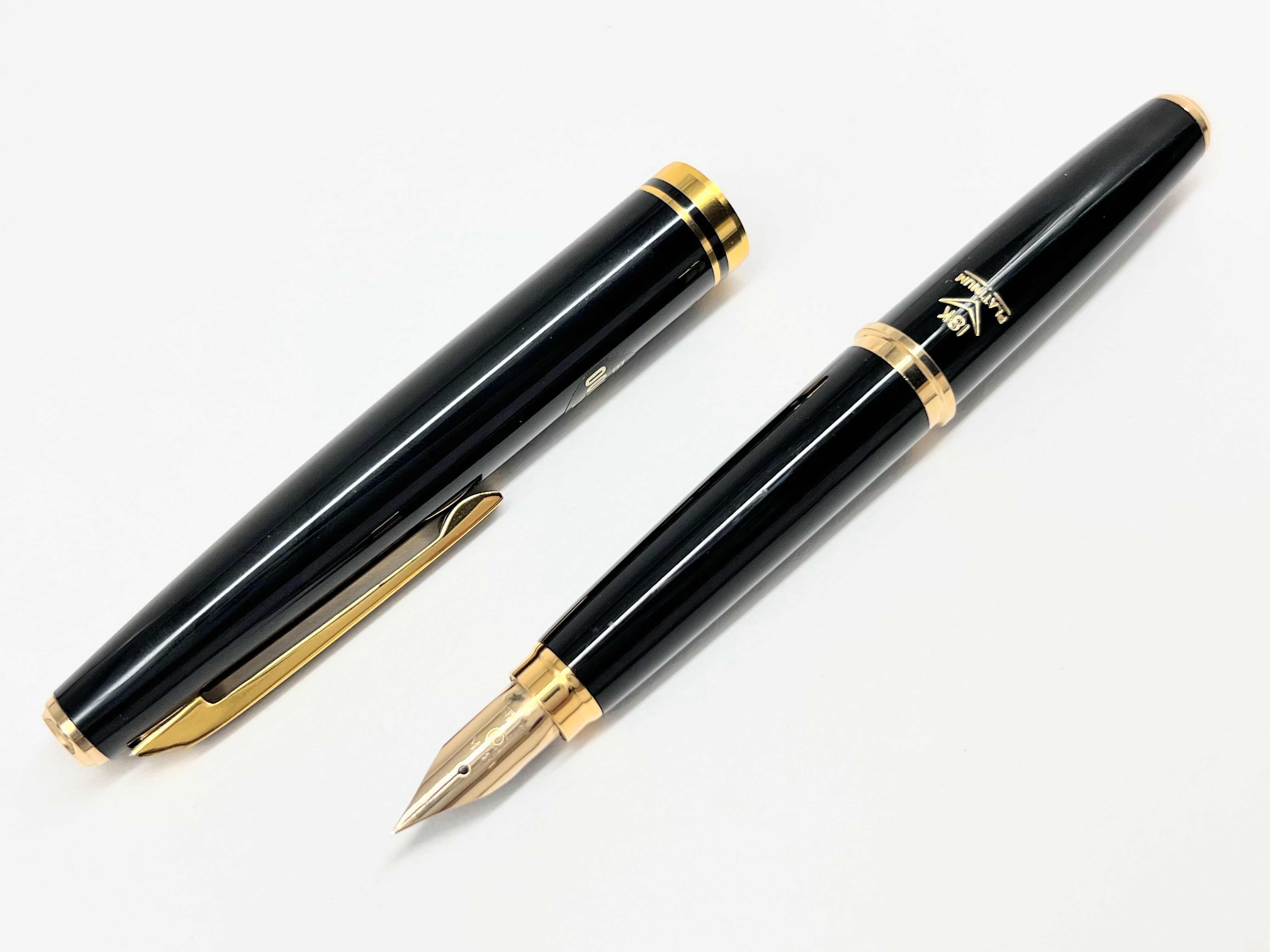 プラチナ万年筆 18k Platinum 細字 60s プラチナ ポケット PLATINUM （極細字） 18K 02659 | 川口明弘の