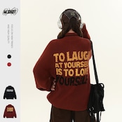 ストリート アルファベットジッパーセーター T1920