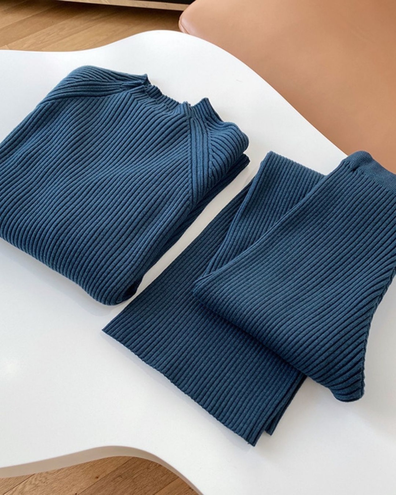 リブラインニットセットアップ 3color A0672 - 15