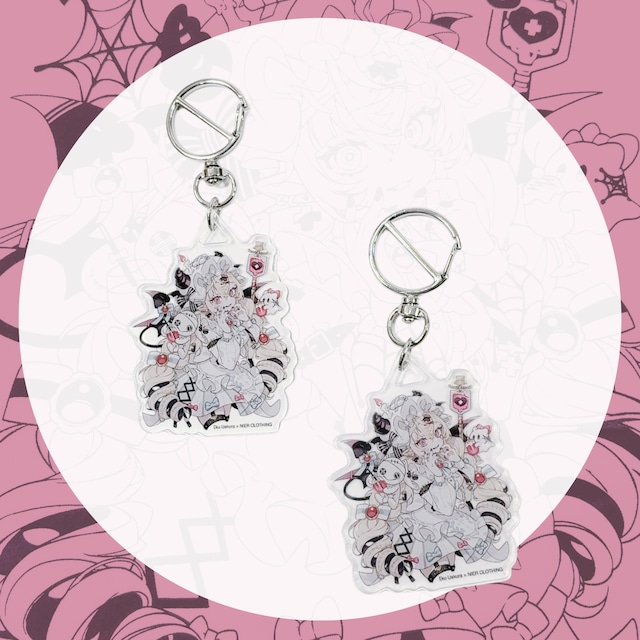 上倉エク×NIERコラボデザイン  アクリルキーホルダー【シーラちゃん×NIERちゃん】