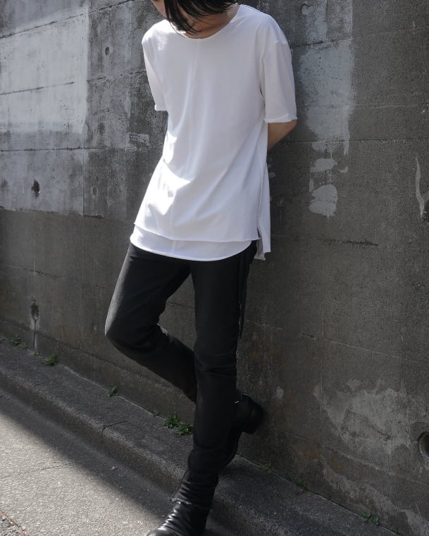 25SS ASKYY / LAYERED CUTSEW C-NECK / REGULAR | ASKYY TOKYO 25SS ASKYY / LAYERED CUTSEW C-NECK / REGULAR | ASKYY TOKYO