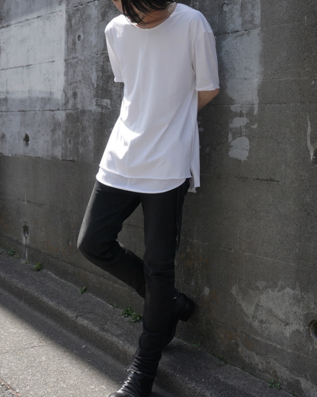 25SS ASKYY / LAYERED CUTSEW C-NECK / REGULAR