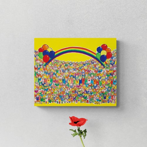 【1点限定】■「MINNA AWESOME原画 #MA139」縦 38 cm × 横45.5 cm  (F8号)【送料込】
