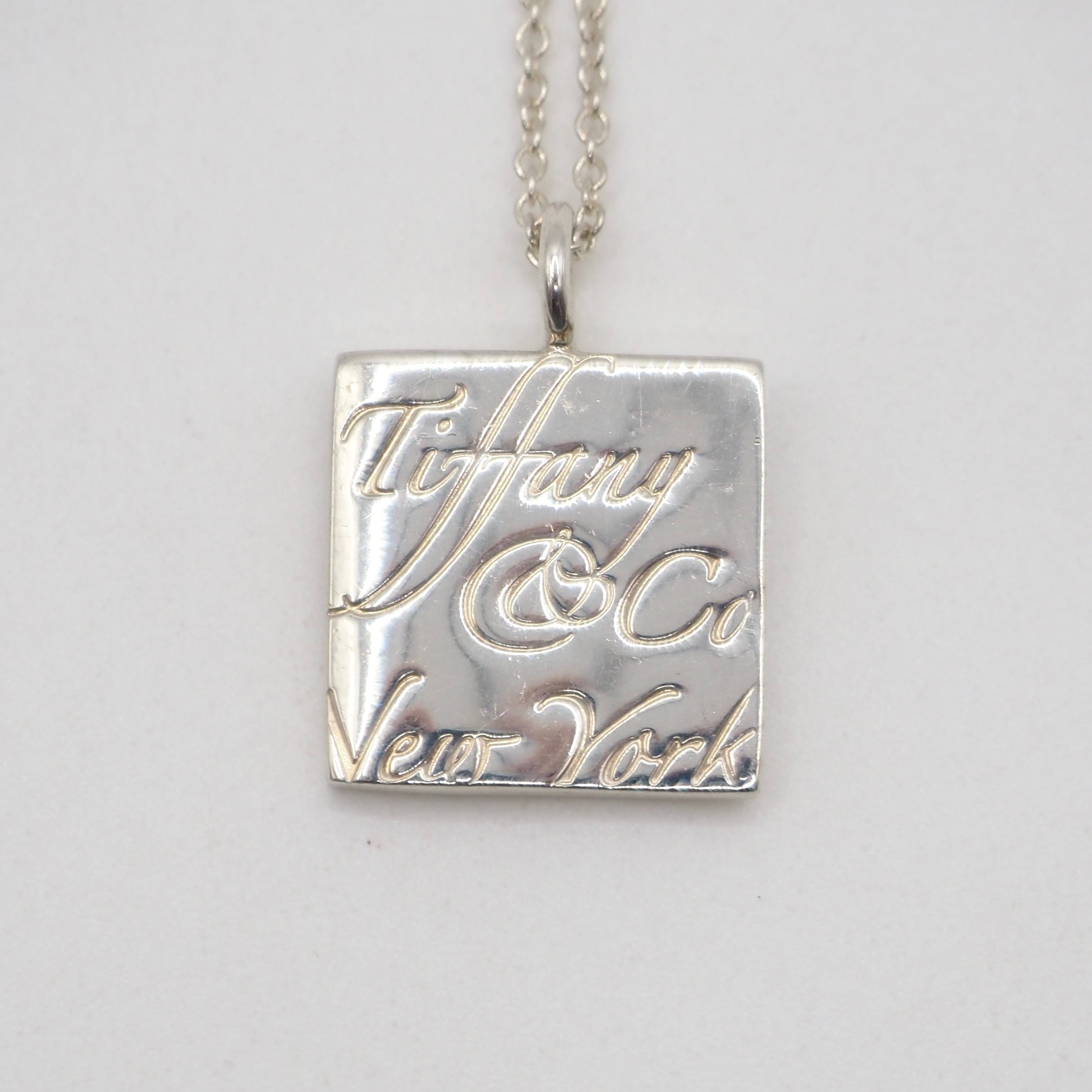 Tiffany&Co. ノーツスクエア ネックレス シルバー925 ティファニー