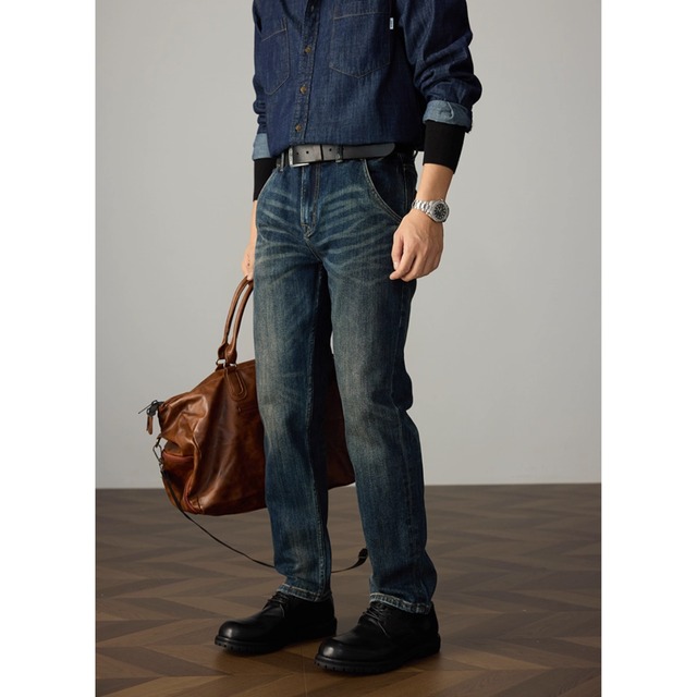 ストレートレッグ デニムパンツ af0427